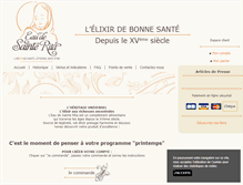Tablet Screenshot of eaudesainterita.com